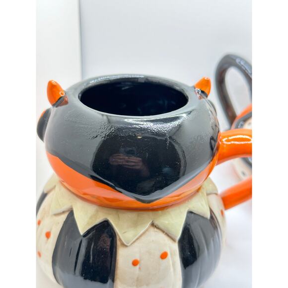 Johanna Parker Design Pumpkin Peep Halloween Mug Vampire Spider Set - Picture 4 of 5
